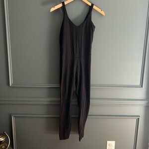 Black V-Neck Women's Jumpsuit